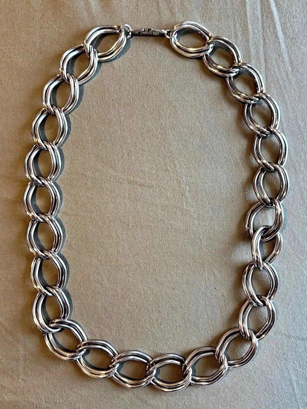 Napier Silver-Tone Linked Chain Necklace